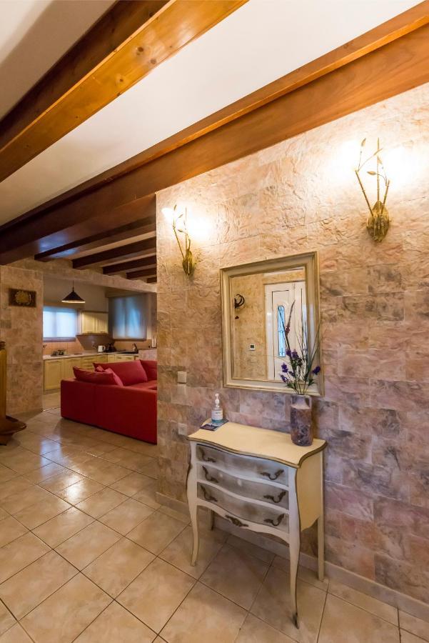 Villa Maxim With Private Pool & Tennis Court Halikounas Exterior photo