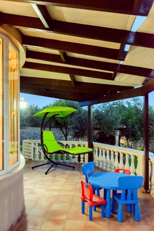 Villa Maxim With Private Pool & Tennis Court Halikounas Exterior photo