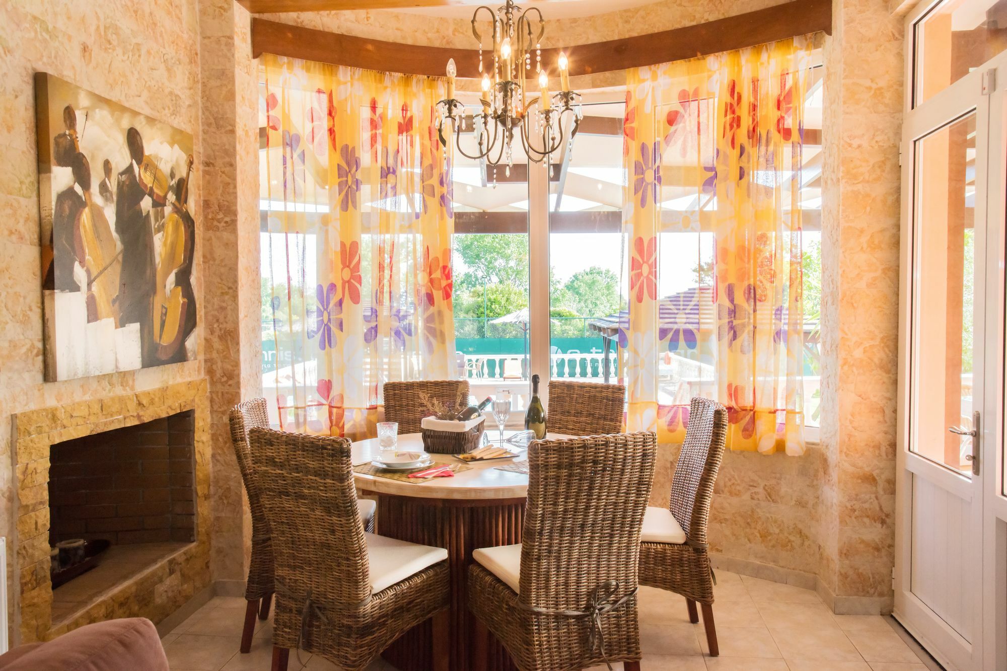 Villa Maxim With Private Pool & Tennis Court Halikounas Exterior photo